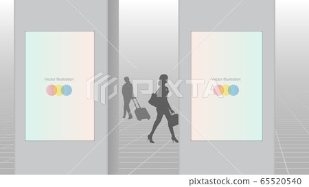 矢量 電子看板 數碼 65520540