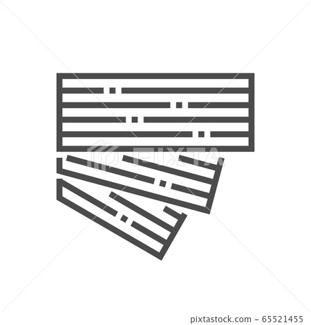 Wood floor and material vector icon set design on 65521455