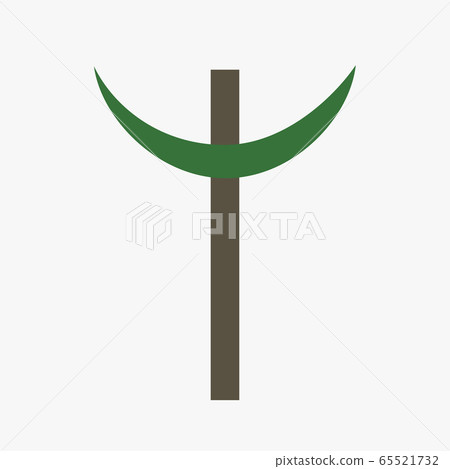 Combination of Crescent with Cross religious 65521732