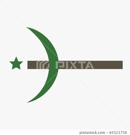 Combination of Crescent with Cross religious 65521738