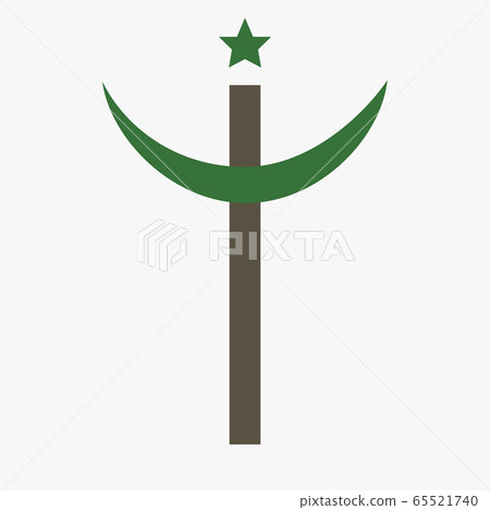 Combination of Crescent with Cross religious 65521740