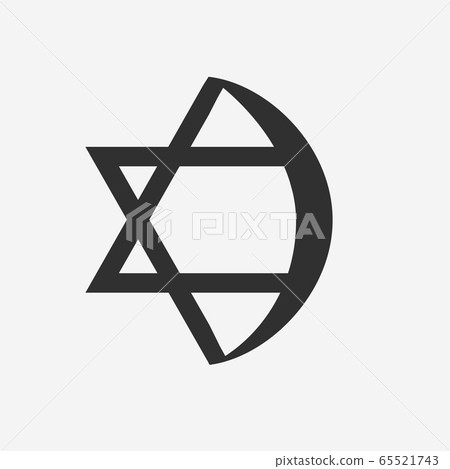 Combination of Star of David with Crescent 65521743
