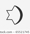 Combination of Star of David with Crescent 65521745