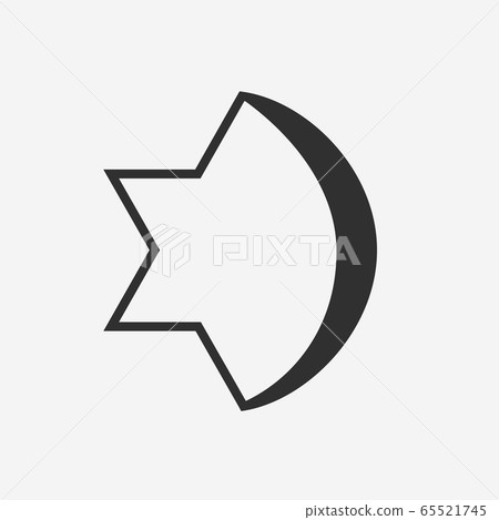 Combination of Star of David with Crescent Combination of Star of David with Crescent 65521745