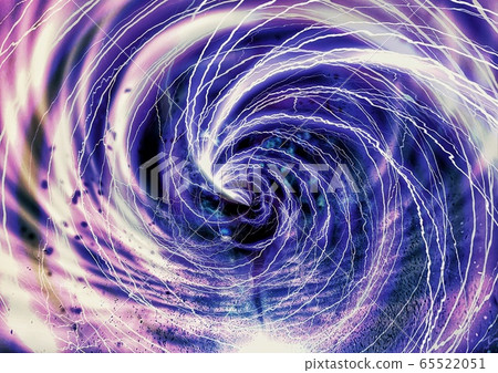 抽象背景與旋轉的藍色閃電 65522051