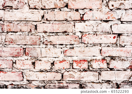 Texture of a brick wall with cracks Texture of a brick wall with cracks 65522293