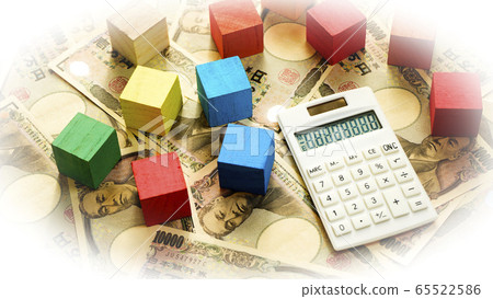 Money 10,000 Yen Bill Calculator Block 65522586