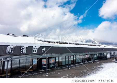 道路車站豬苗代冬季雪景大雪滑雪 道路車站豬苗代冬季雪景大雪滑雪 65525010