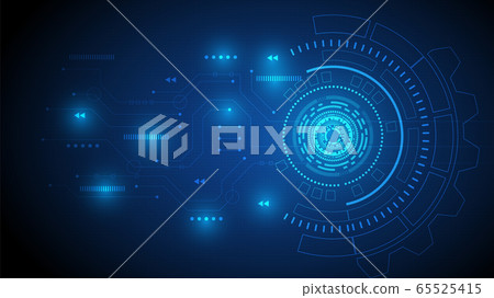 Gear circuit technology background 65525415
