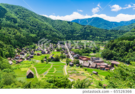 Shirakawago panoramic view 65526366