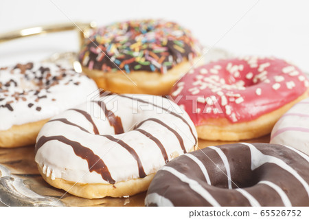 Group of doughnuts on the tray 65526752