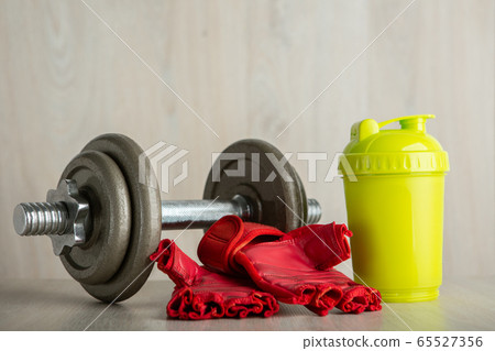 Iron dumbbell, Fitness Glove and Shaker Iron dumbbell, Fitness Glove and Shaker 65527356