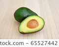 Singapore, Avocado, Ripe, Brown, Isolated, Wooden 65527442