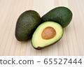 Singapore, Avocado, Ripe, Brown, Isolated, Wooden 65527444