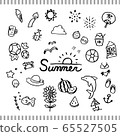 夏天手繪風格插圖集 65527505
