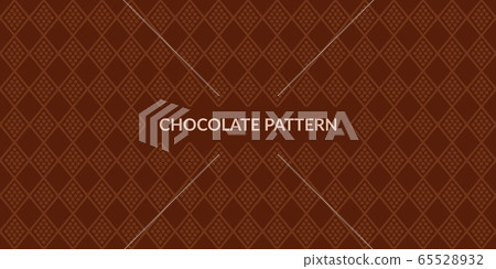 Brown Seamless Abstract Chocolate Pattern Vector - Stock Illustration ...