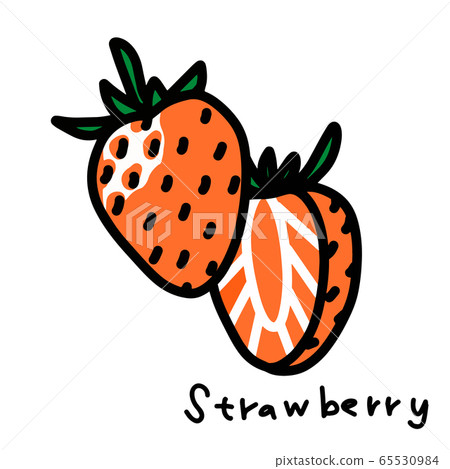 Handwritten style illustration of strawberries Handwritten style illustration of strawberries 65530984