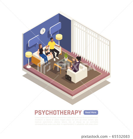 Family Psychotherapy Isometric Family Psychotherapy Isometric 65532083