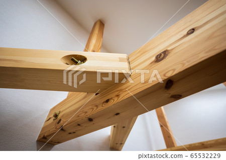 New house beams and fences New house beams and fences 65532229