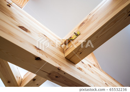 New house beams and fences New house beams and fences 65532236