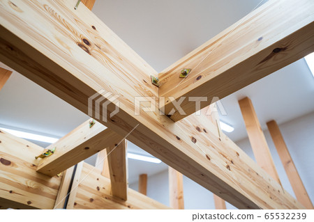 New house beams and fences New house beams and fences 65532239