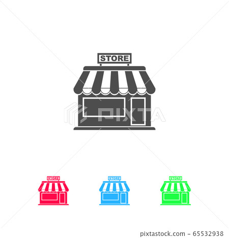 Store icon flat 65532938
