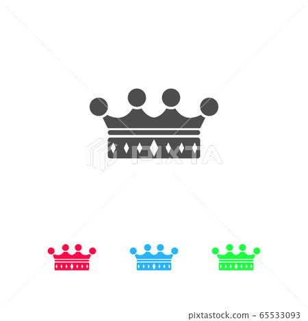 Crown icon flat 65533093