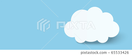 Abstract cloud banner background. vector 65533426