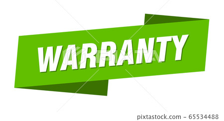 warranty banner template. warranty ribbon label 65534488