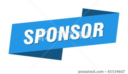sponsor banner template. sponsor ribbon label sign sponsor banner template. sponsor ribbon label sign 65534607