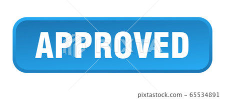 approved button. approved square 3d push button - Stock Illustration ...