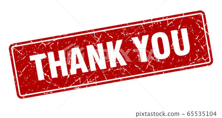 thank you stamp. thank you vintage red label. Sign 65535104