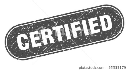 certified sign. certified grunge black stamp. - Stock Illustration ...