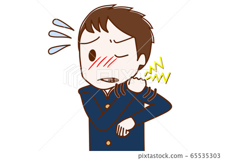 肩膀嚴重僵硬的男學生 65535303