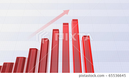 Business economy financial data graph chart document growth success 3d illustration background back 65536645