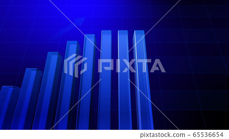 Business economy financial data graph chart document growth success 3d illustration background back 65536654