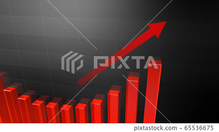 Business economy financial data graph chart document growth success 3d illustration background back 65536675