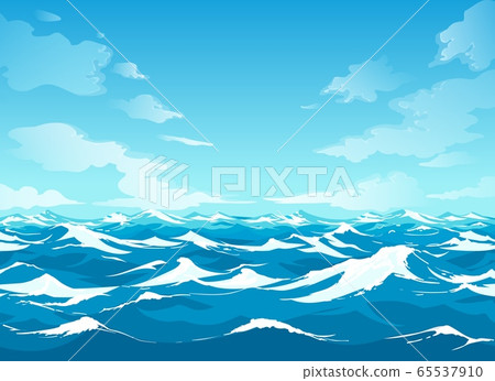 Ocean surface waterscape Ocean surface waterscape 65537910