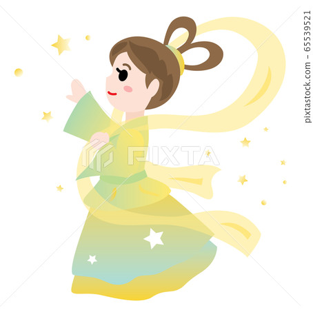 七夕節上的織姬的插圖 65539521