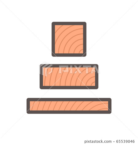 Wood floor construction material vector icon Wood floor construction material vector icon 65539846
