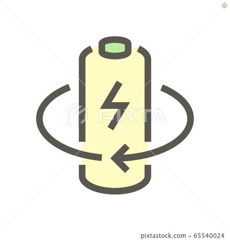 Electric car batterry vector icon design, 48x48 65540024