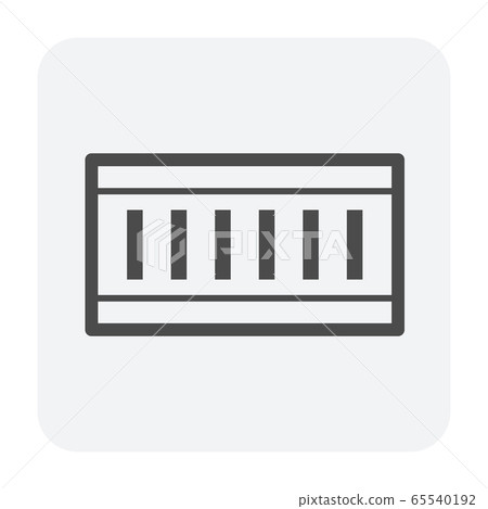 street gutter icon 65540192