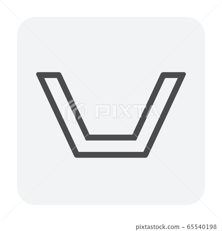street gutter icon street gutter icon 65540198