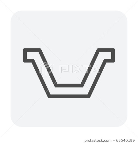 street gutter icon street gutter icon 65540199
