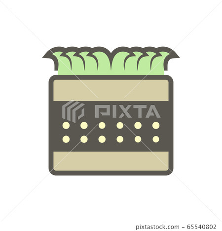 Garden drainage system and pipe vector icon set 65540802