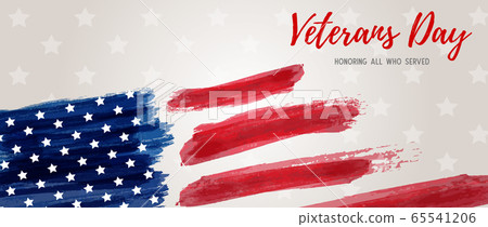USA Veterans day banner 65541206