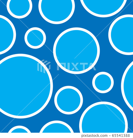 Seamless pattern with blue bubbles. Geometric... - Stock Illustration ...