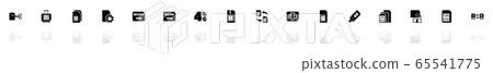 Sim Cards - Flat Vector Icons Sim Cards - Flat Vector Icons 65541775