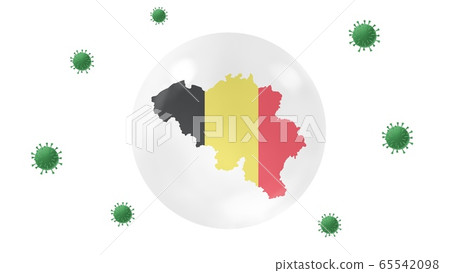 Belgium map inside crystal ball protect from corona virus,stay at home,work for home, overcome virus outbreak,virus protection concept,on white background, isolate Belgium map inside crystal ball protect from corona virus,stay at home,work for home, overcome virus outbreak,virus protection concept,on white background, isolate 65542098