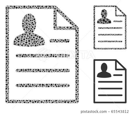 Rugged Resume Page Icon Mosaic Rugged Resume Page Icon Mosaic 65543812